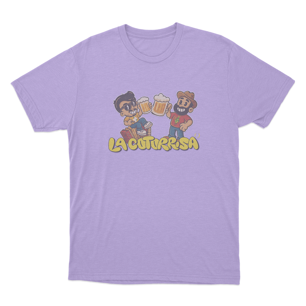 La Cotorrisa Beer Toast Friends Unisex T Shirt Purple La Cotorrisa Beer Toast Friends Unisex T Shirt Purple