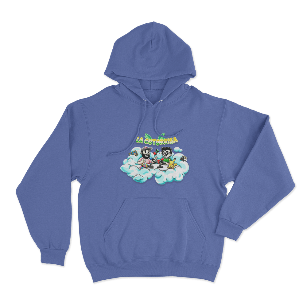La Cotorrisa En Las Nubes Unisex Hoodie Blue La Cotorrisa En Las Nubes Unisex Hoodie Blue