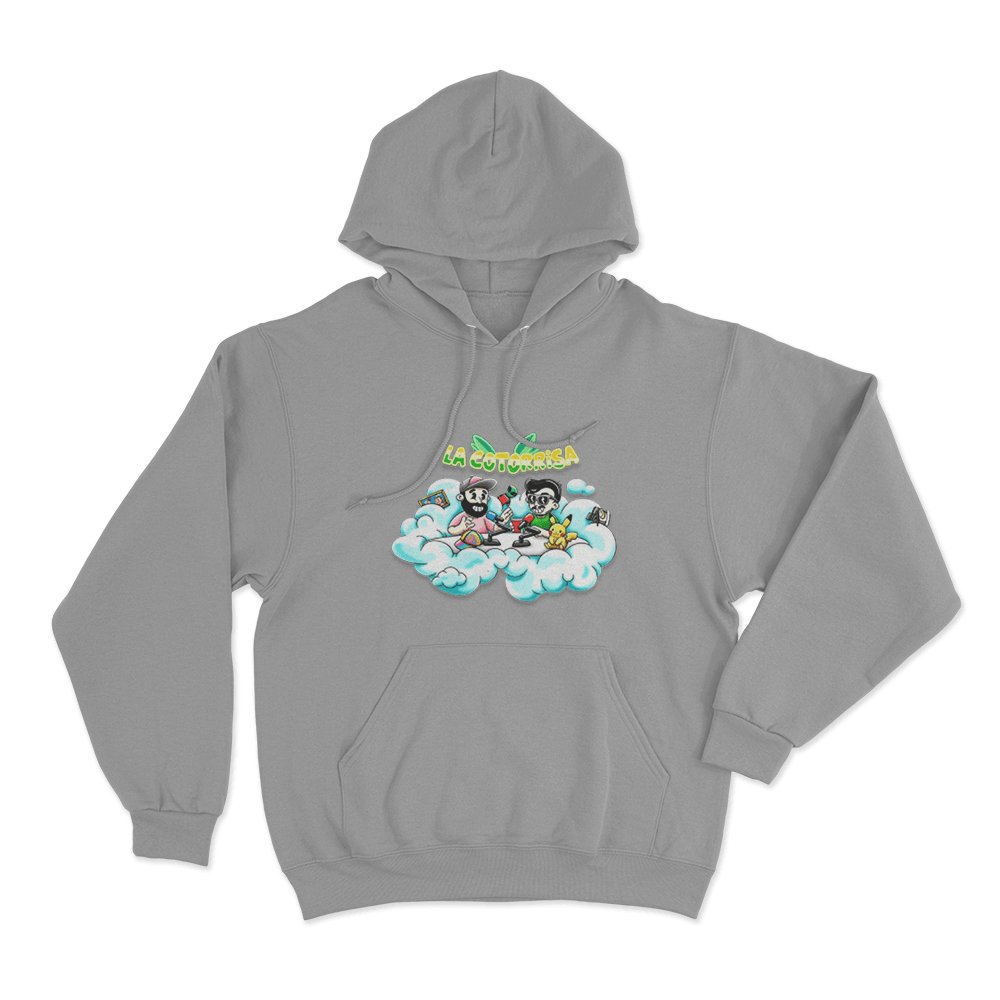 La Cotorrisa En Las Nubes Unisex Hoodie Grey La Cotorrisa En Las Nubes Unisex Hoodie Grey