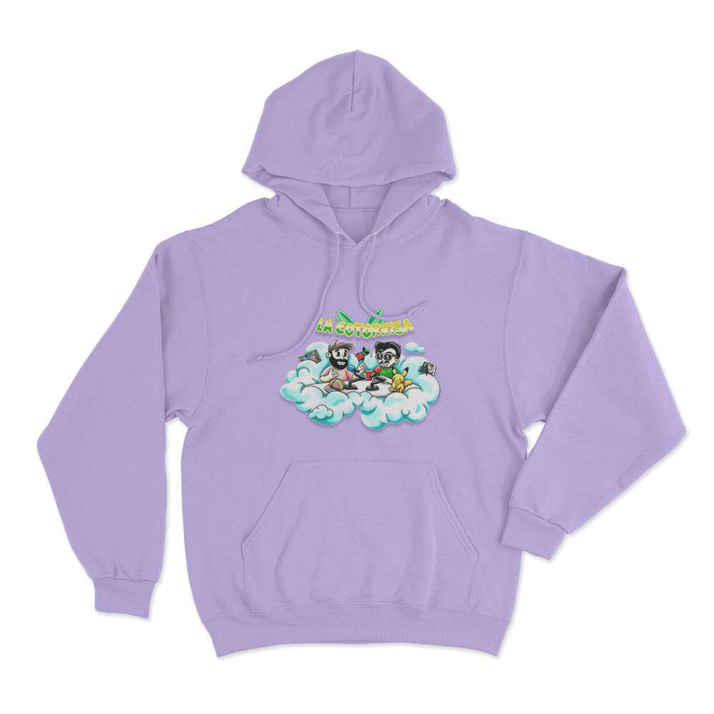 La Cotorrisa En Las Nubes Unisex Hoodie Purple La Cotorrisa En Las Nubes Unisex Hoodie Purple