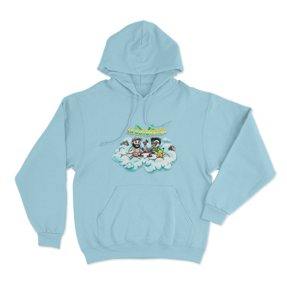 La Cotorrisa En Las Nubes Unisex Hoodie Sky Blue La Cotorrisa En Las Nubes Unisex Hoodie Sky Blue