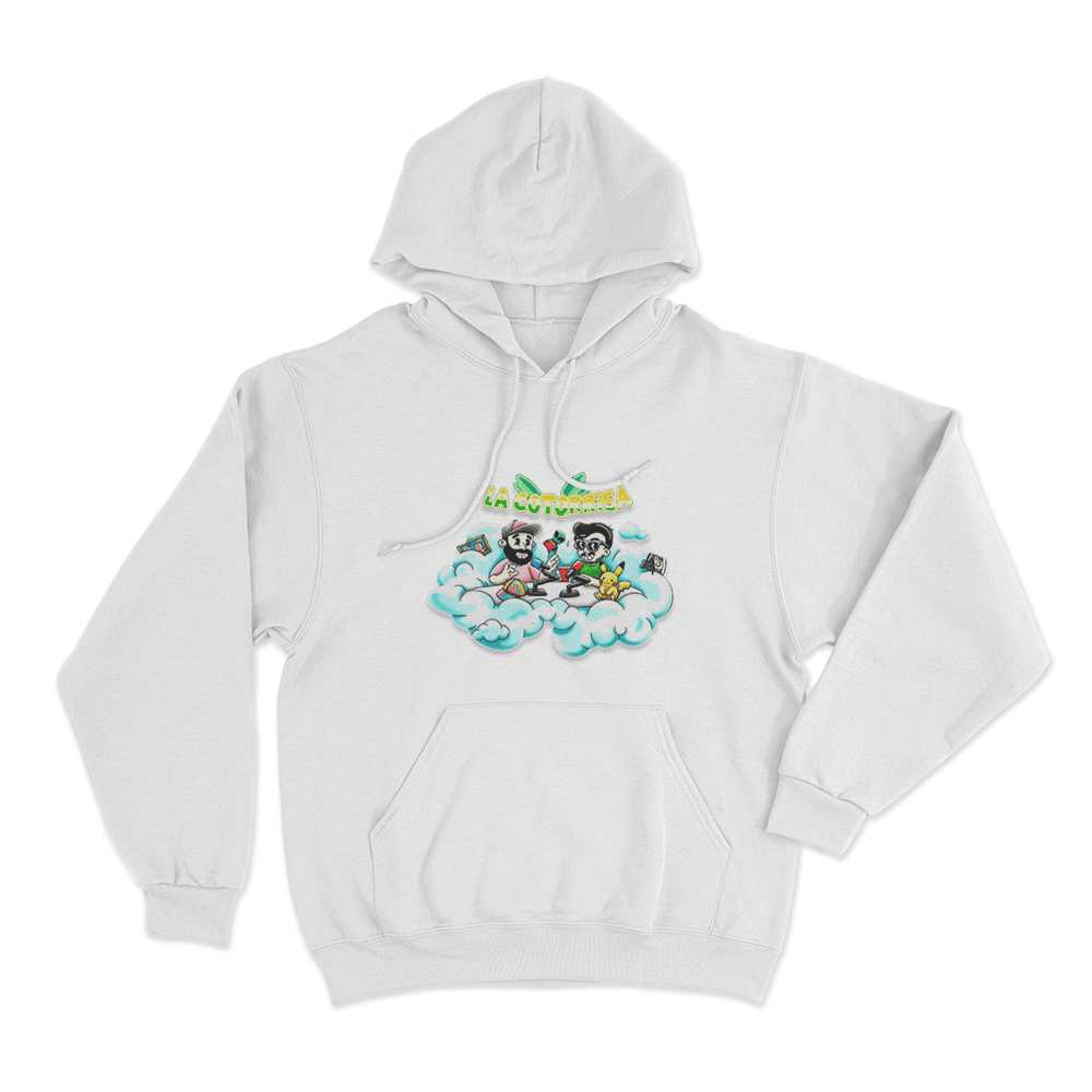 La Cotorrisa En Las Nubes Unisex Hoodie White La Cotorrisa En Las Nubes Unisex Hoodie White