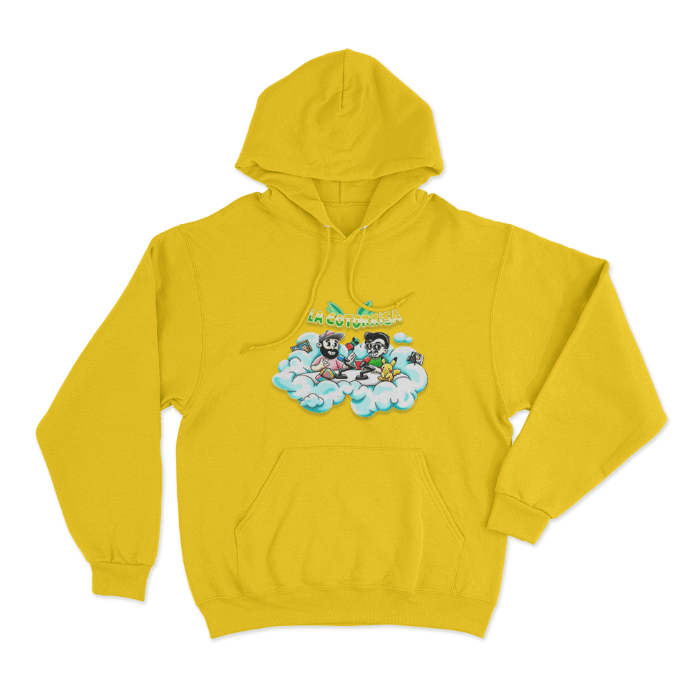 La Cotorrisa En Las Nubes Unisex Hoodie Yellow La Cotorrisa En Las Nubes Unisex Hoodie Yellow