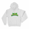La Cotorrisa Tropical Leaf Logo Unisex Hoodie White