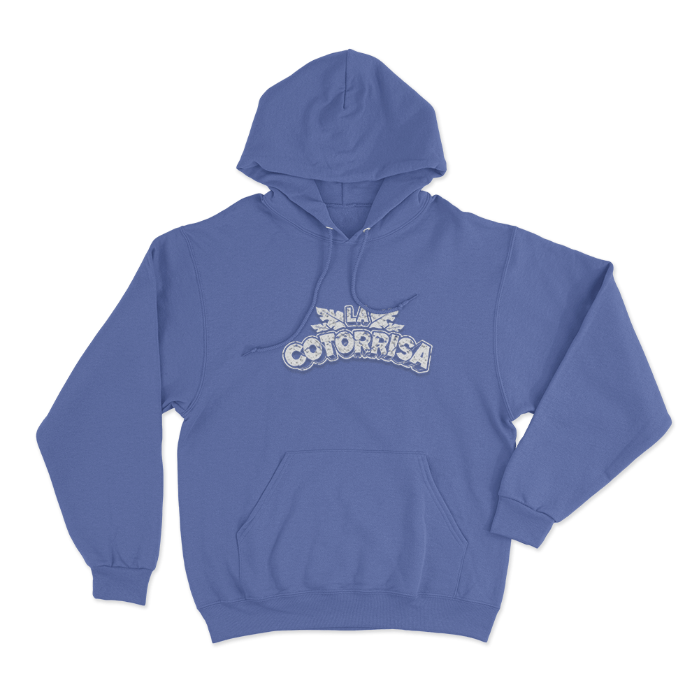 La Cotorrisa Vintage Leaf Logo Unisex Hoodie Blue La Cotorrisa Vintage Leaf Logo Unisex Hoodie Blue
