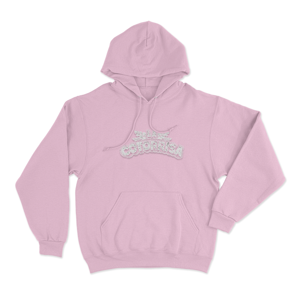 La Cotorrisa Vintage Leaf Logo Unisex Hoodie Pink La Cotorrisa Vintage Leaf Logo Unisex Hoodie Pink