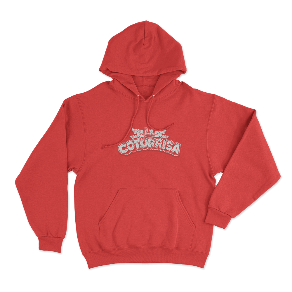 La Cotorrisa Vintage Leaf Logo Unisex Hoodie Red La Cotorrisa Vintage Leaf Logo Unisex Hoodie Red
